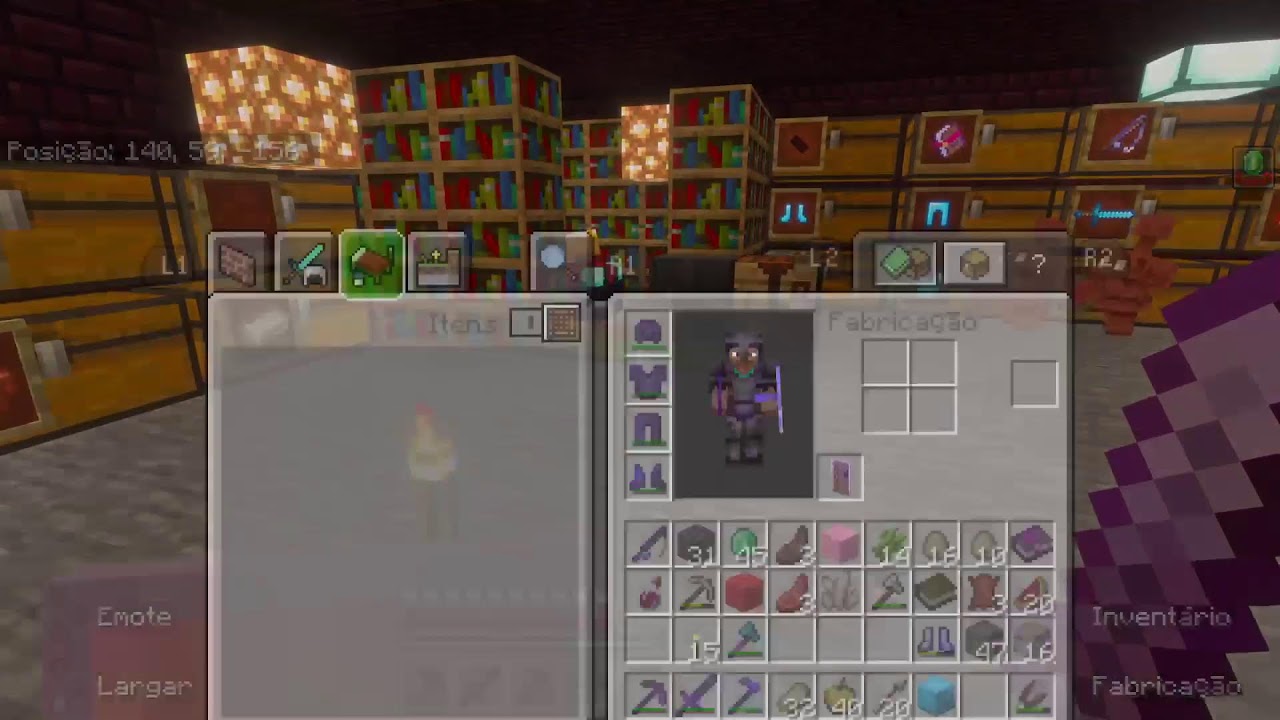 Minecraft, tentar não morrer pro warden