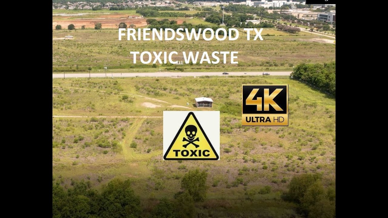 Friendswood Texas Toxic Waste Brio Superfund Site 4K Drone Video