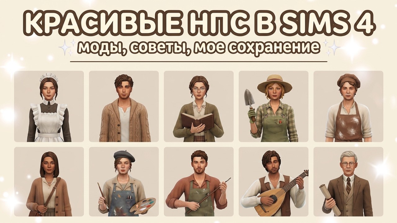 НПС | Генерация и назначение ролей | Мои моды для нпс | The Sims 4