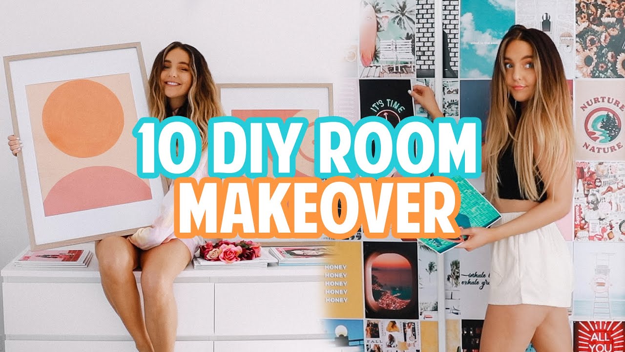 10 DIYS FOR EXTREME ROOM MAKEOVER! *apartment transformation + glow up