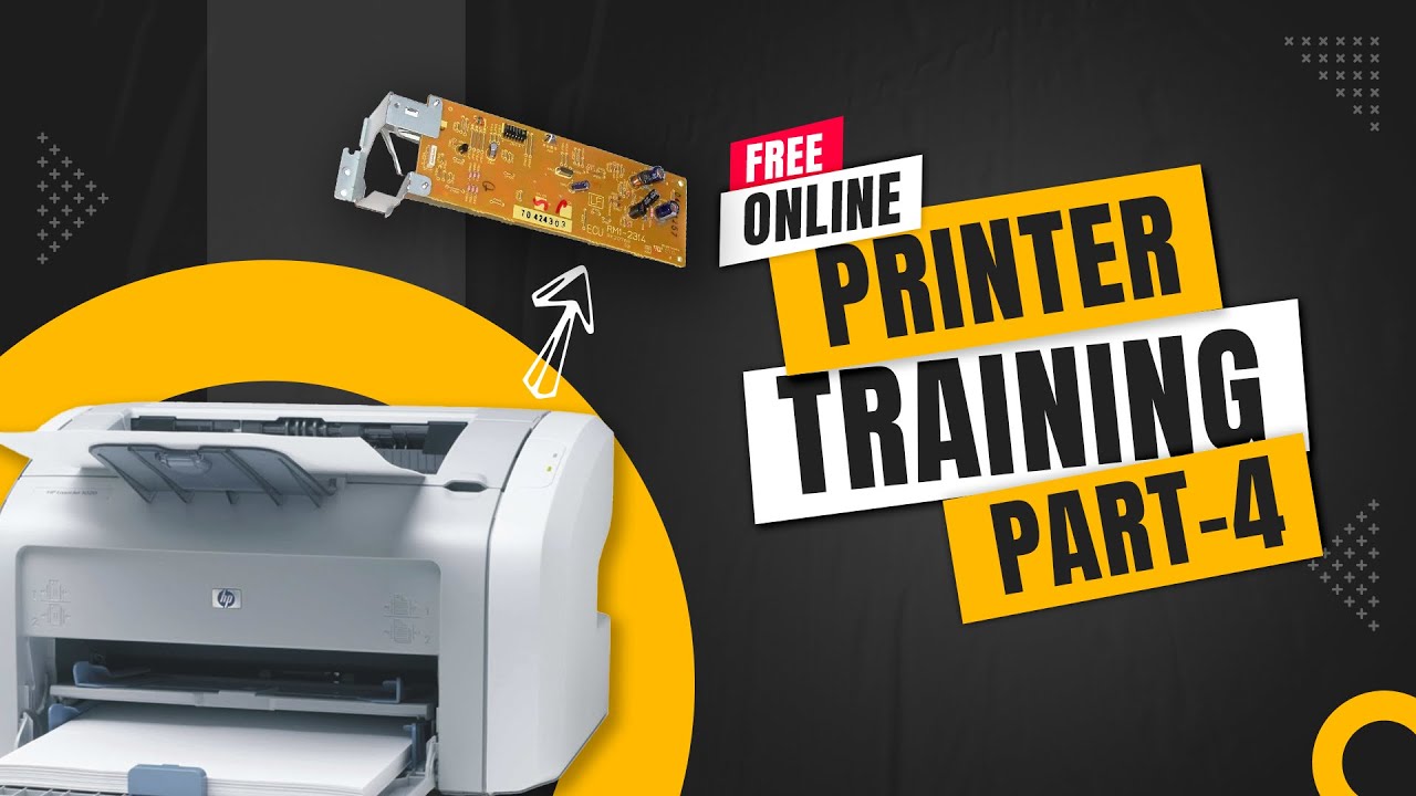 ECU Repair Tips | Hp Laserjet 1020 Printer | Free online printer training  (Part-4)