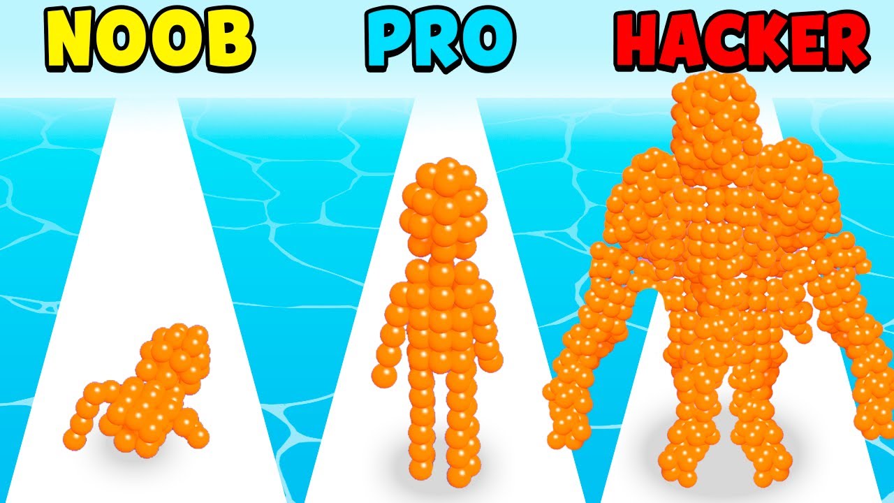 NOOB vs PRO vs HACKER - Bubble Stack Runner