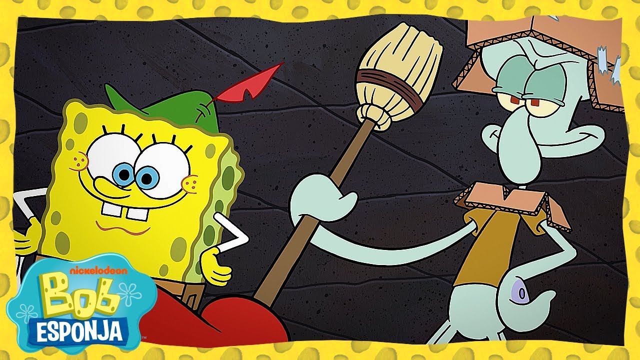 ¡Bob Esponja y Calamardo contra Róbalo Burbuja! | Bob Esponja en Español