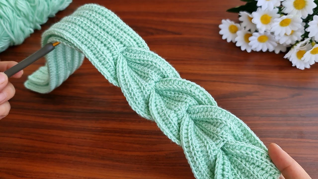 Amazing!😇Sell as many as you can weave.Crochet gorgeous ivy Knitting - Faixa cabelo Trança de croche