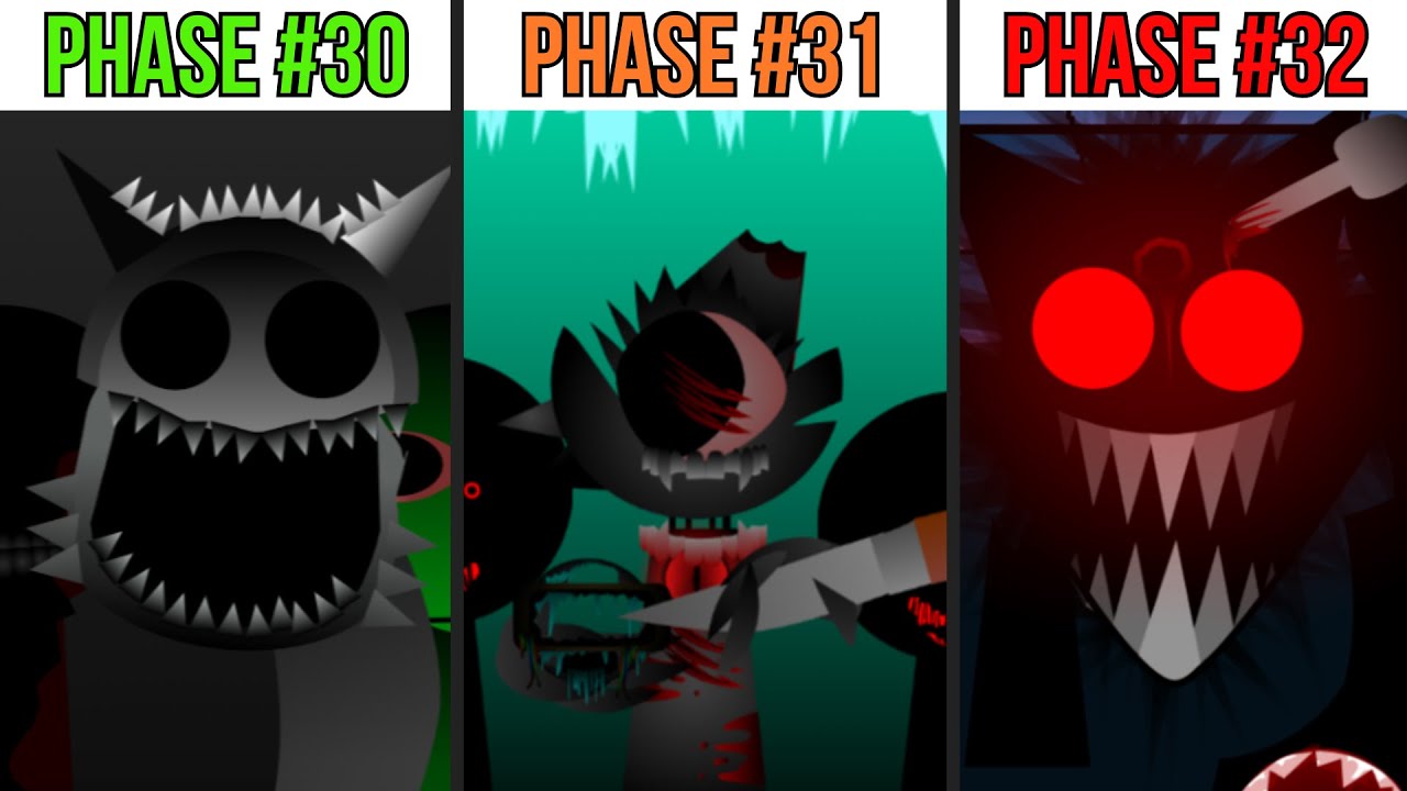 Phase 30 VS Phase 31 VS Phase 32 in Incredibox Sprunki