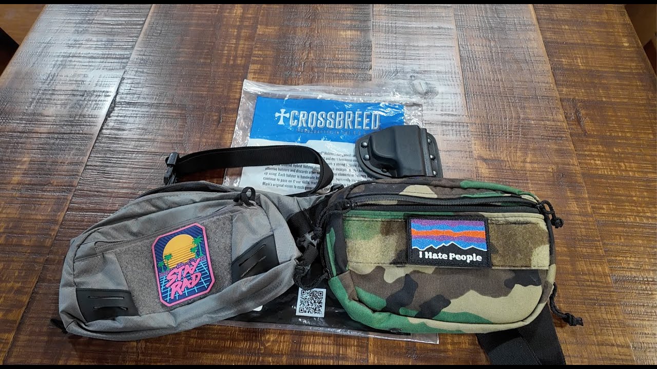 Crossbreed modular holster for hiking and homesteading. (and tactical fanny packs!)
