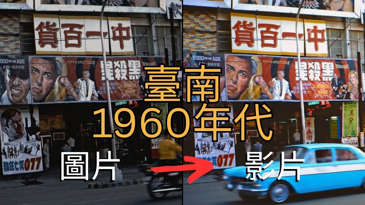1960年代臺南老街與巷弄記憶（民國49～58年）｜老照片動起來