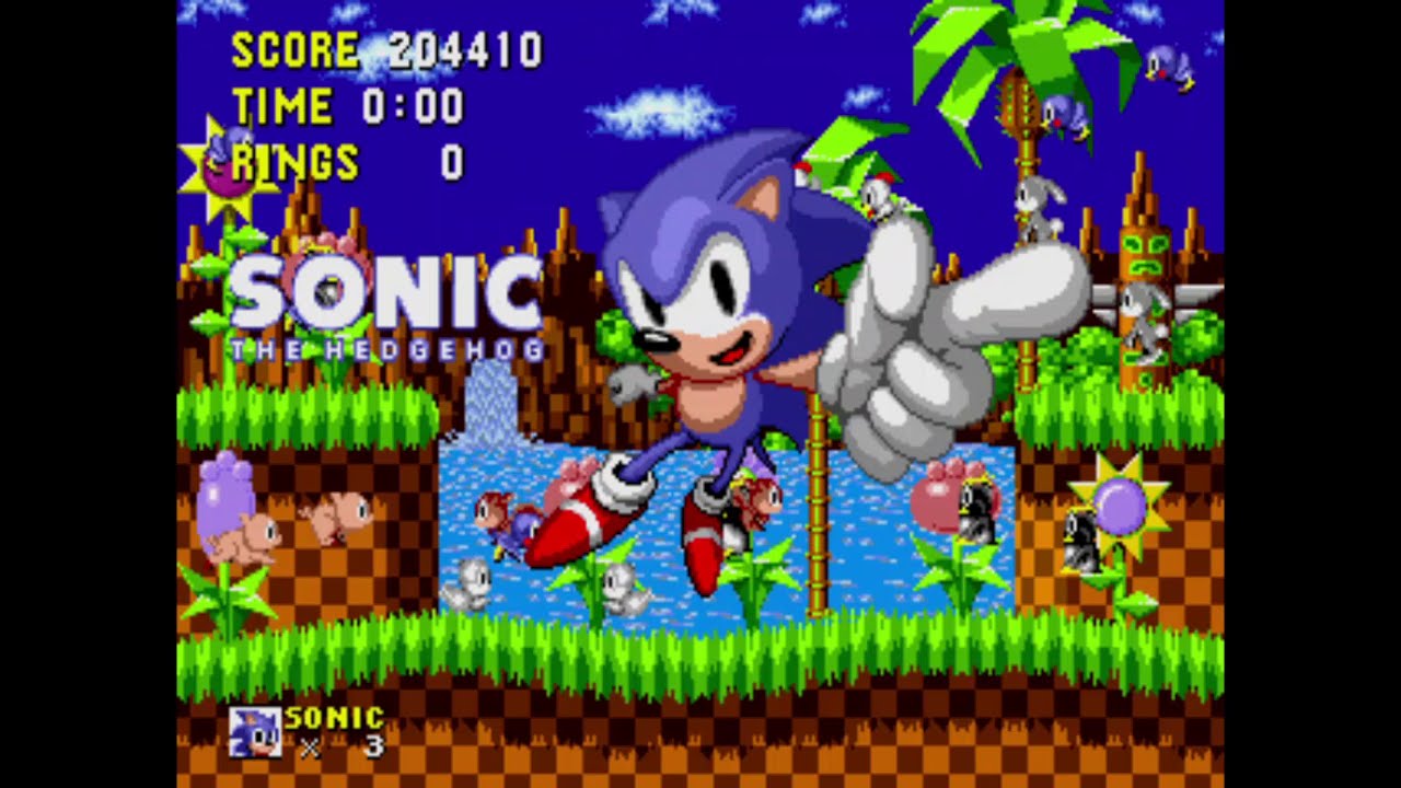 MAME Sonic The Hedgehog MegaPlay arcade gameplay con 1 credito