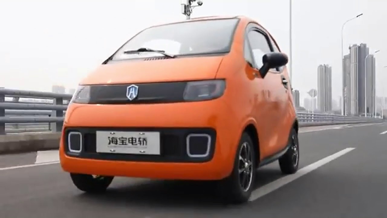 Haibao Xuanbao - super mini electric car from China. Супер маленький электрический автомобиль
