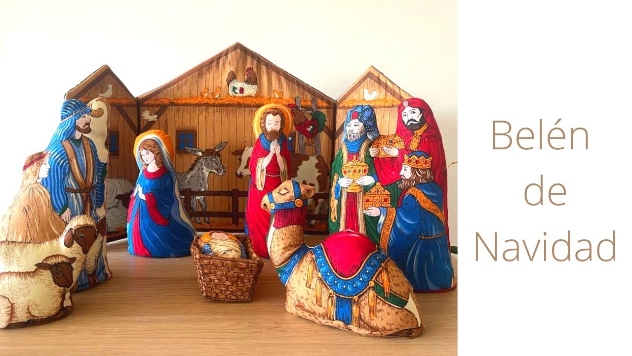 Belén de Navidad de tela