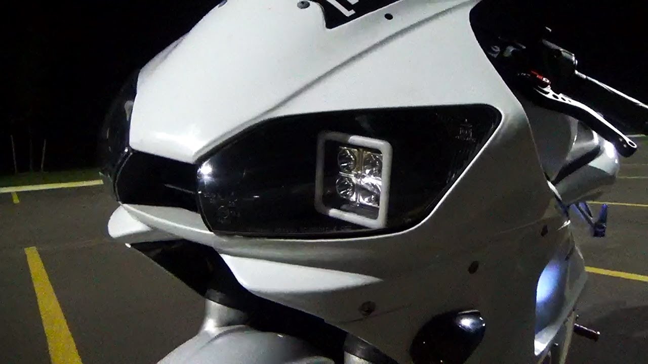 custom R6 led headlights and halos!
