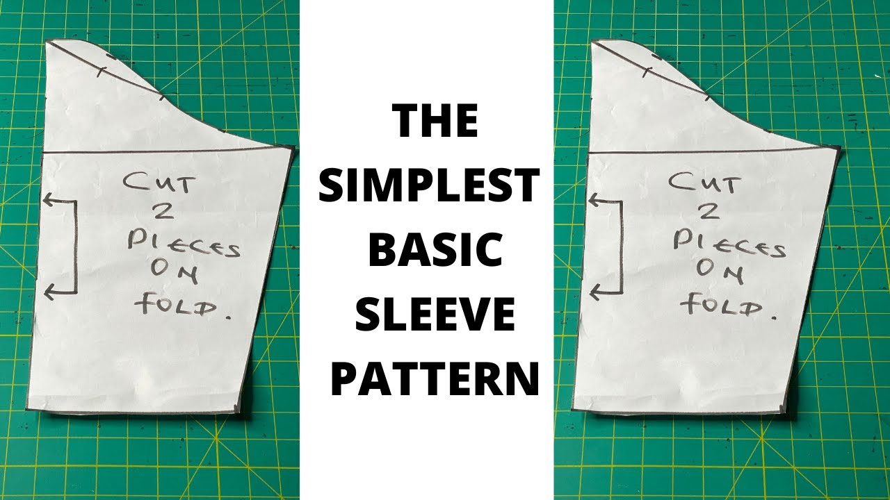 HOW TO DRAFT THE SIMPLEST BASIC SLEEVE PATTERN