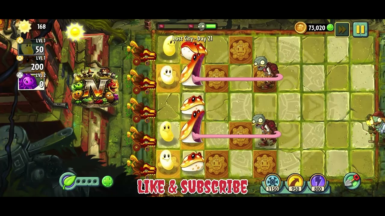 Plants Vs Zombies 2 | Day 21 Lost City | Get back to the vintage memories of Legendary Games
