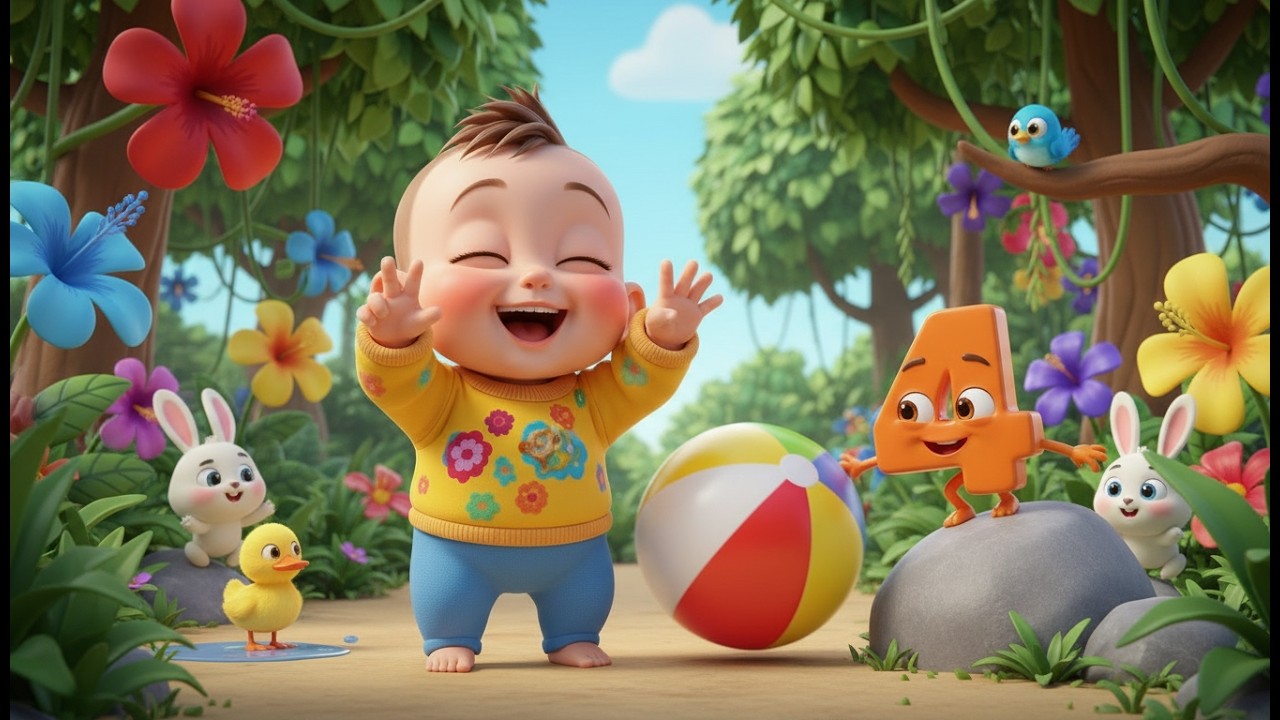🔢👀 Aventura de las Escondidas con Números | Canción Infantil Educativa para Aprender a Contar