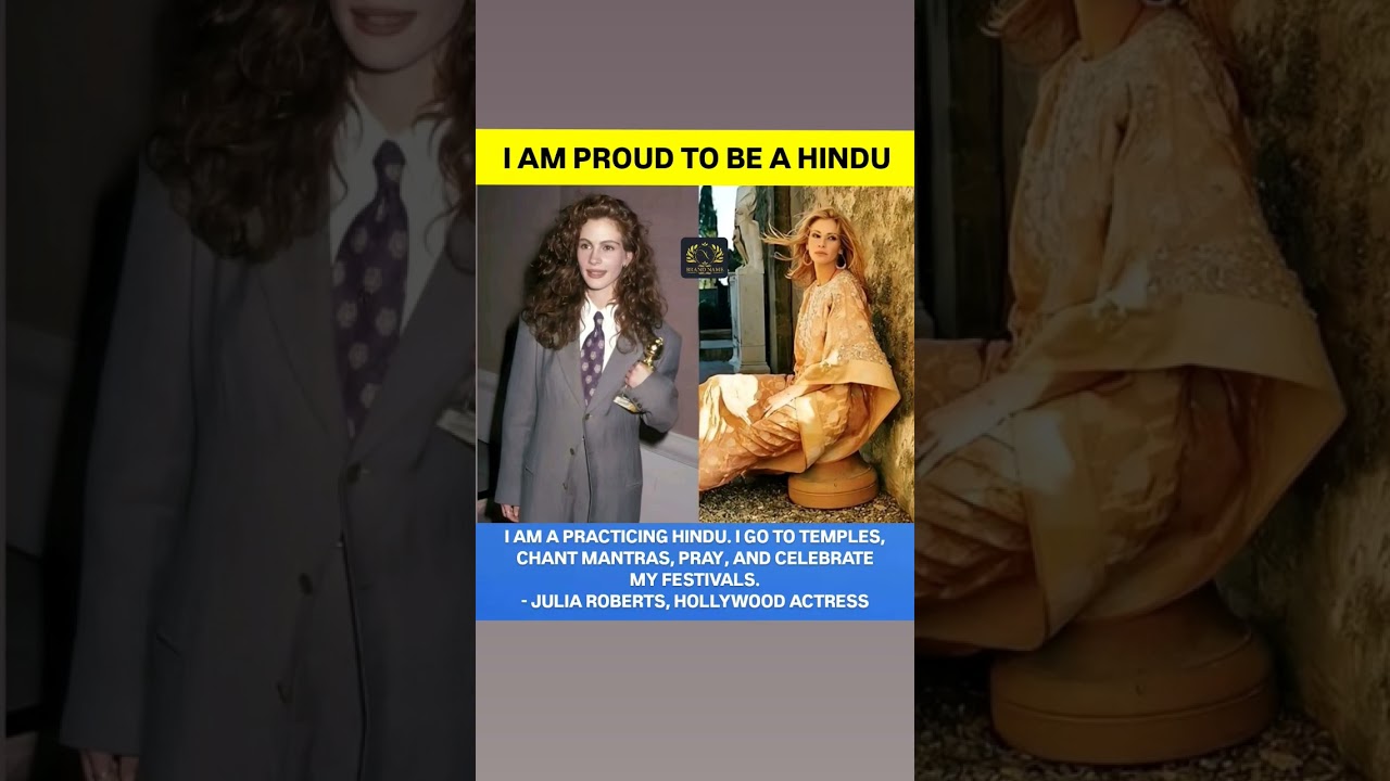 Julia Roberts on Hinduism: Temples, Mantras Festivals and Faith#shortsfeed #trendingnow #inspiration