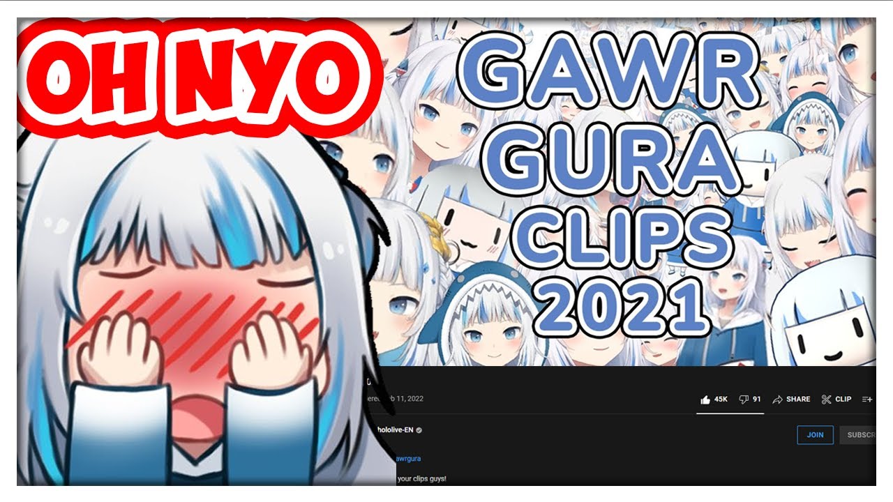 Gura Reacts To GURA CLIPS of 2021!