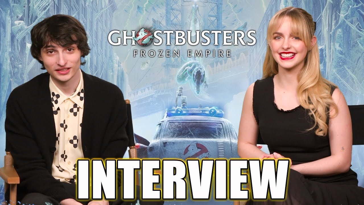Ghostbusters Frozen Empire McKenna Grace and Finn Wolfhard Interview