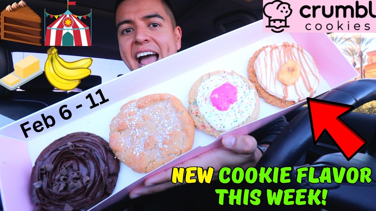 Crumbl Cookies Review: NEW Peanut Butter Banana, Circus Animal, Chocolate Cake, Kentucky Butter 2023