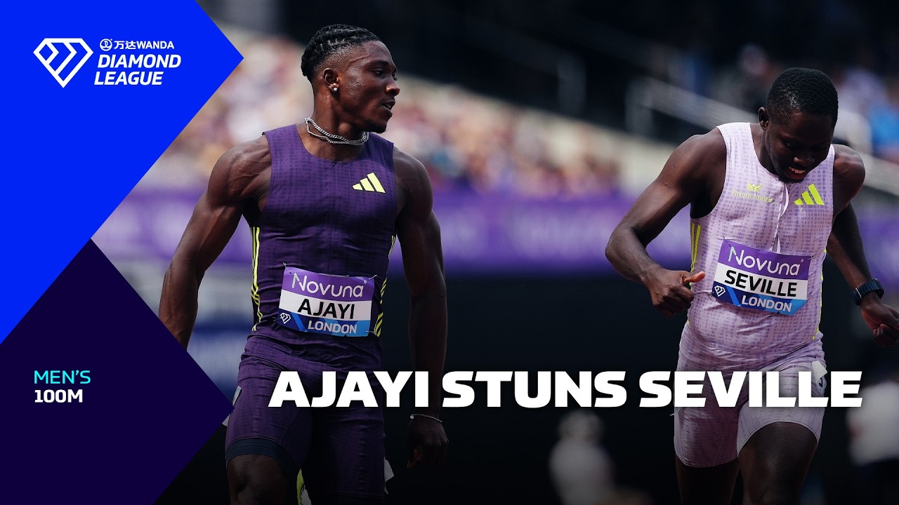 Ajayi STARES DOWN Seville in epic 100m victory - Wanda Diamond League 2026