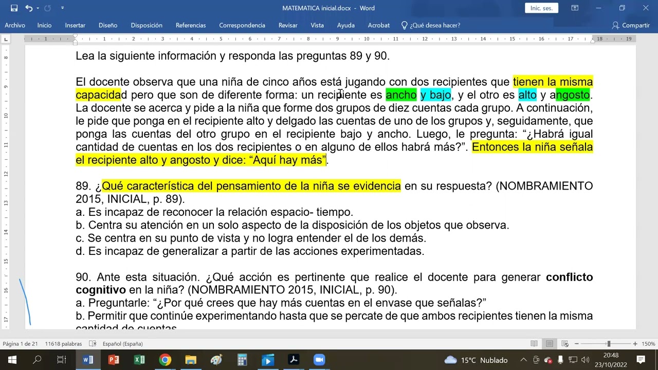 Matem&aacute;tica para Inicial: conceptos pedag&oacute;gicos (b)