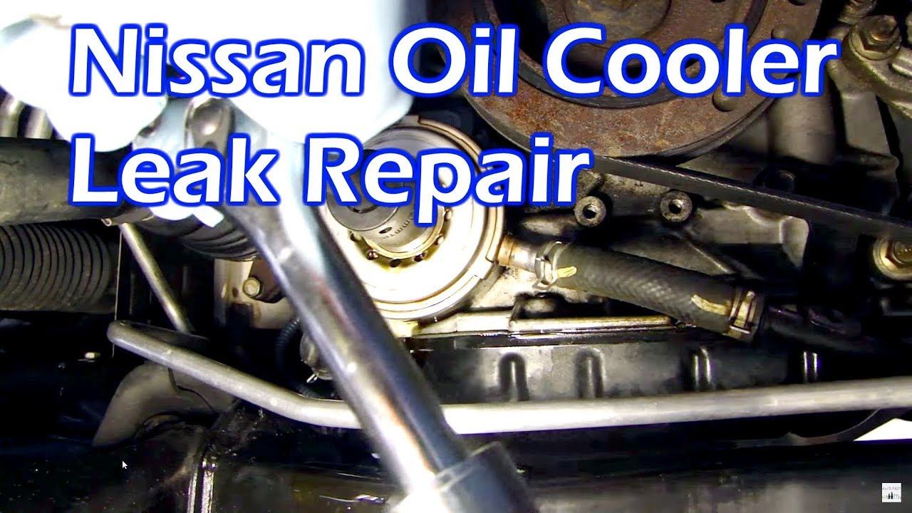 Nissan Oil Leak - Replace Oil Cooler O Ring Gasket - 3.5