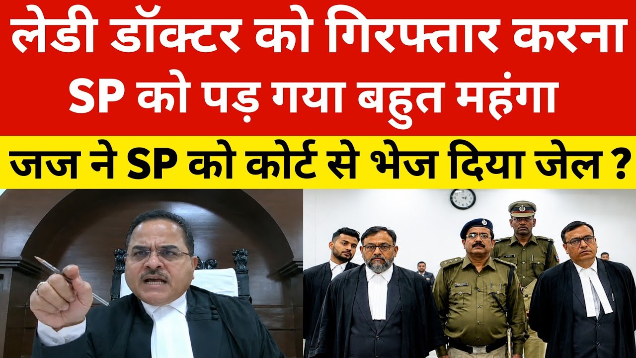 लेडी डॉक्टर को गिरफ्तार करना SP को पड़ गया बहुत महंगा | जज ने SP को कोर्ट से सीधे भेज दिया जेल ?