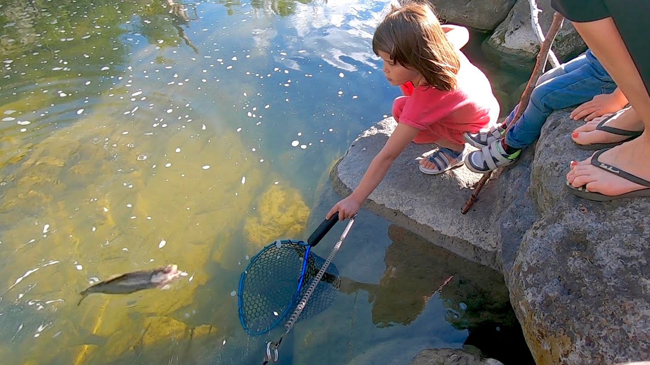 TRUITES EN FAMILLE | Pêche galère à Darbres près de Lussas en Ardèche