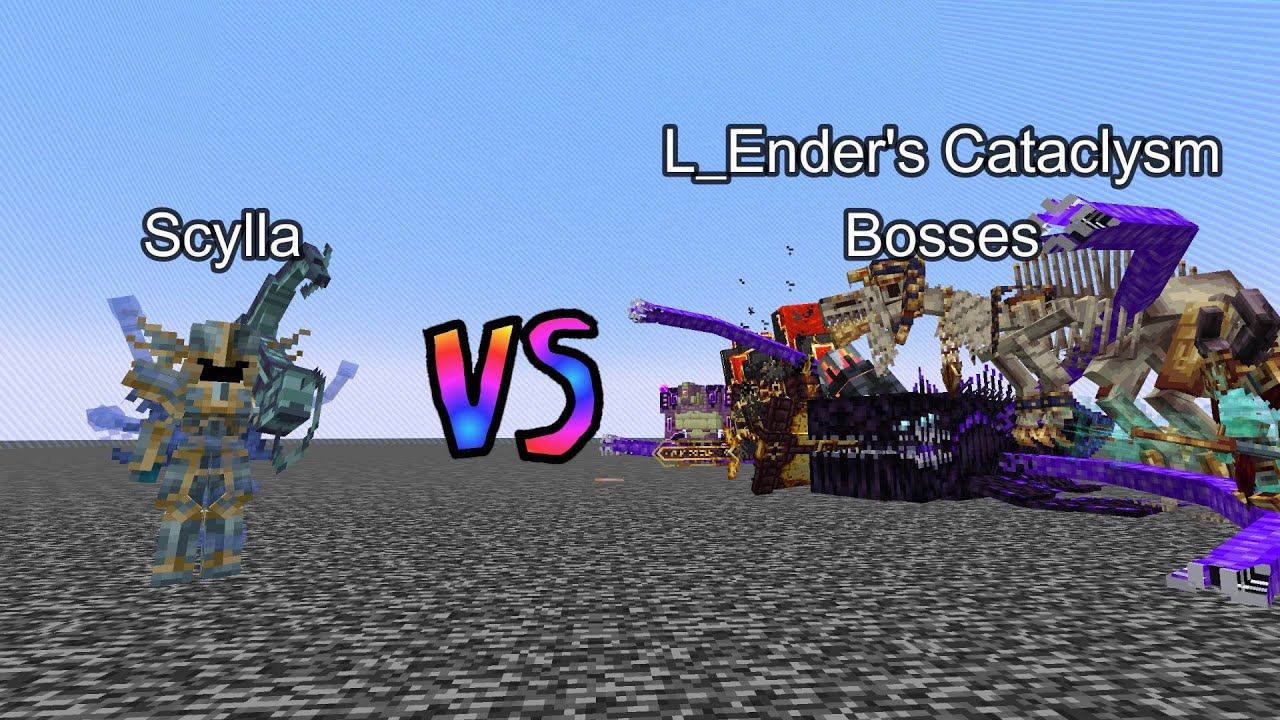 Scylla vs L_Ender's Cataclysm Bosses | Minecraft  Mob Battle