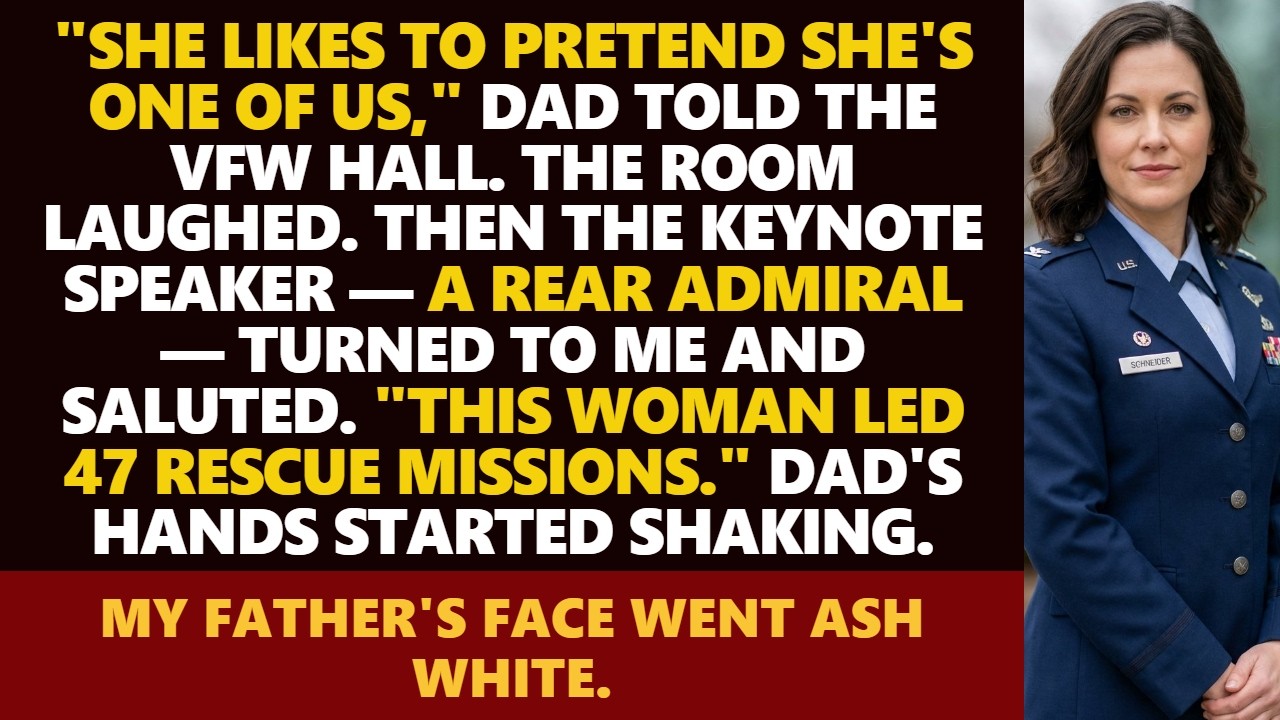 My Dad Mocked My Pin in Front of 67 Veterans — Until the Keynote Speaker Called Me 