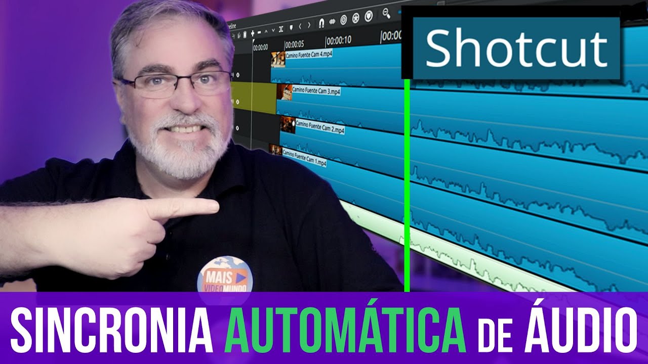 Como SINCRONIZAR Várias Trilhas de ÁUDIO | AUTOMÁTICO | no SHOTCUT | Maisvideomundo #139