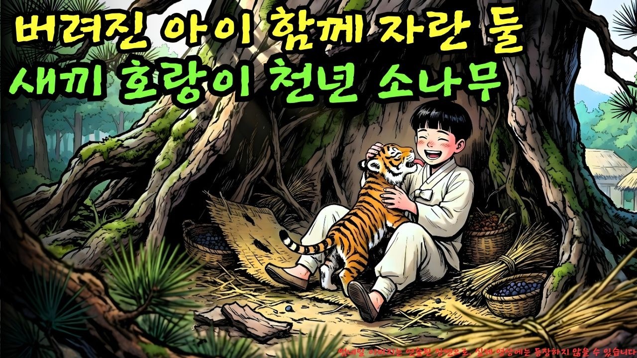 👉 버려진 아이와 새끼 호랑이가 천 년 된 소나무 아래에서 함께 자라났다… 그런데 이 인연은 과연 위험하지는 않았을까? | 야담 |옛날이야기 |민담 |전설 | 설화