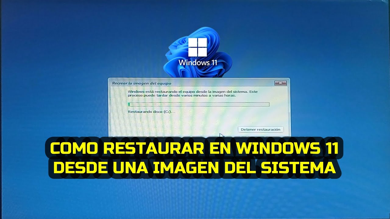 Cómo restaurar Windows 11 desde una imagen del sistema