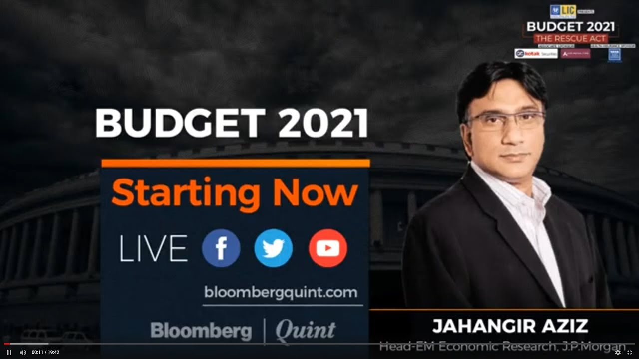 Union Budget 2021: Jahangir Aziz Discusses Growth Over Fiscal Consolidation