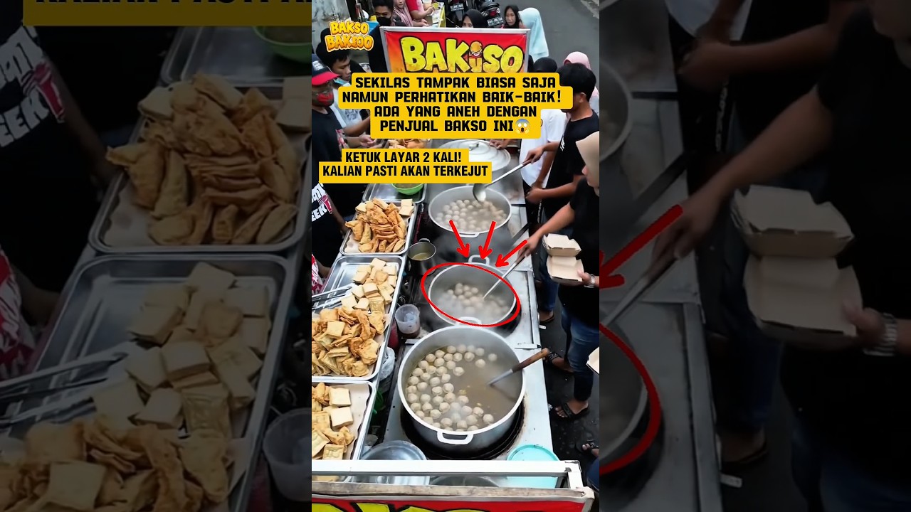 BAKSO VIRAL ⁉️ #shorts #streetfood  #kuliner #baksoviral