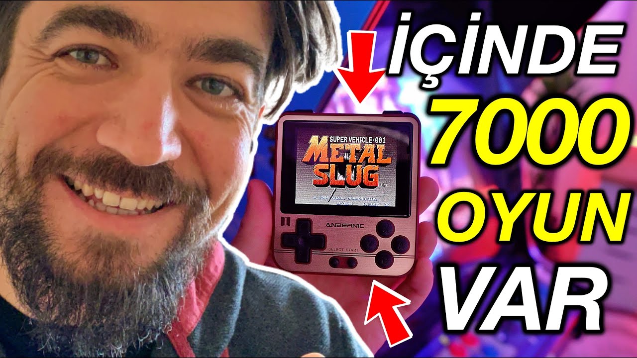 MÜKEMMEL CİHAZ! 7000 OYUNLU RETRO ARCADE TAŞINABİLİR ATARİ ANBERNIC RG280V