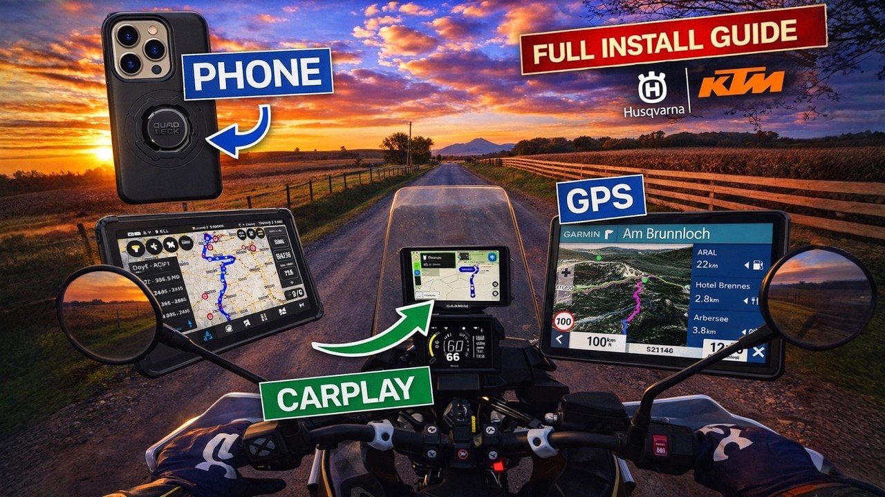 Motorcycle GPS and CarPlay Options for Husqvarna Norden 901 KTM Adventure | Install Guide
