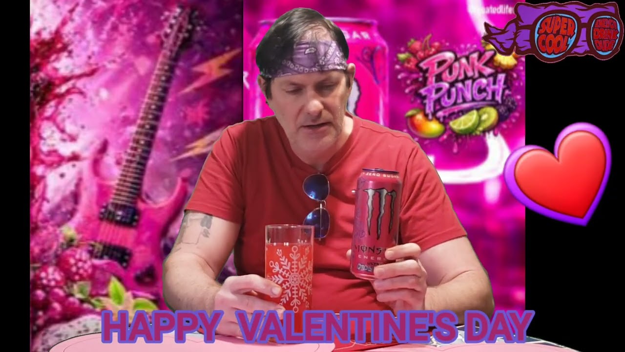 MONSTER ENERGY ULTRA PUNK PUNCH VALENTINE'S DAY 
