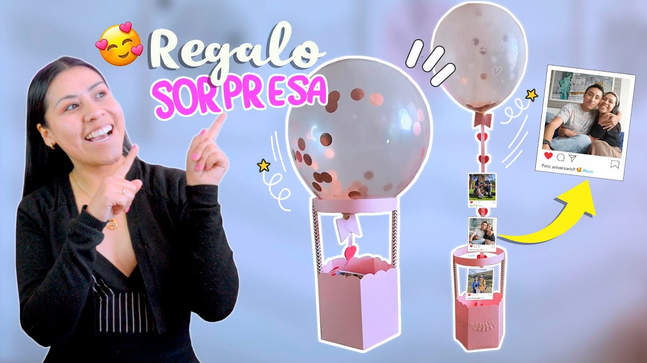 REGALO SORPRESA 😍 tipo GLOBO AEROSTÁTICO  | Plantillas Gratis ✅ |Tu Diva Creativa