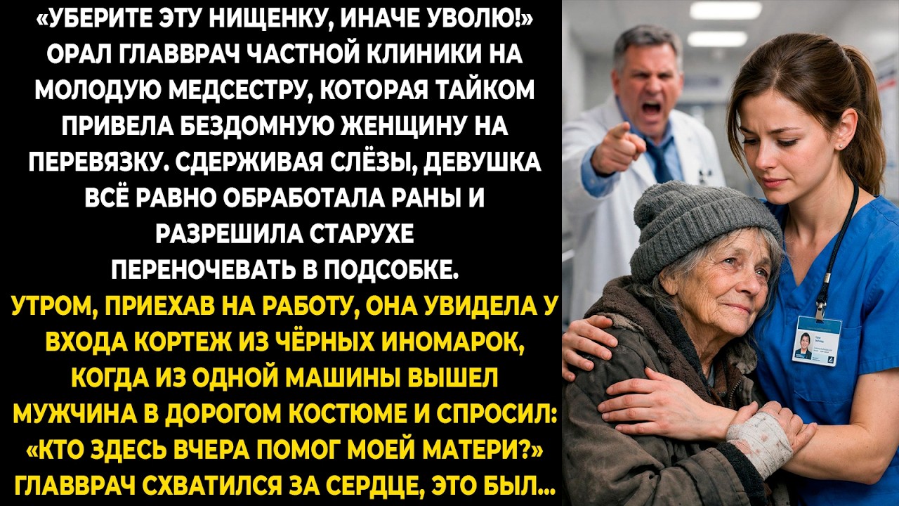 «Уберите эту нищенку, иначе уволю!» — орал главврач частной клиники на молодую медсестру, которая...
