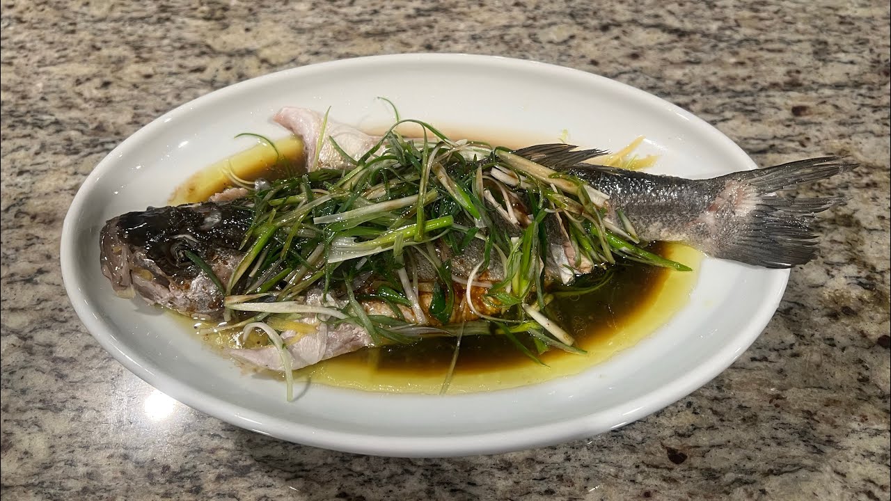 Steam fish with ginger and green onions