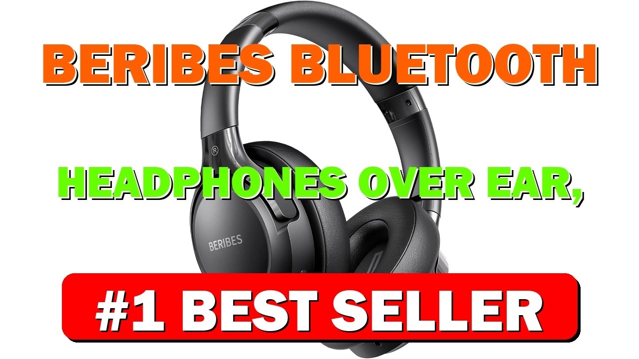BERIBES Bluetooth Headphones Over Ear, 65H Playtime and 6 EQ Music Modes - B09LYF2ST7