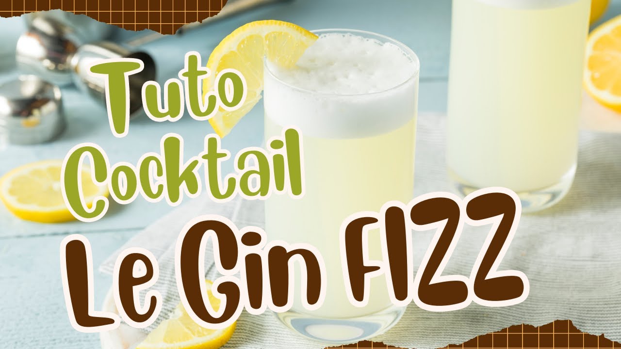 GIN FIZZ: Apprenez a réaliser ce cocktail rafraîchissant !!
