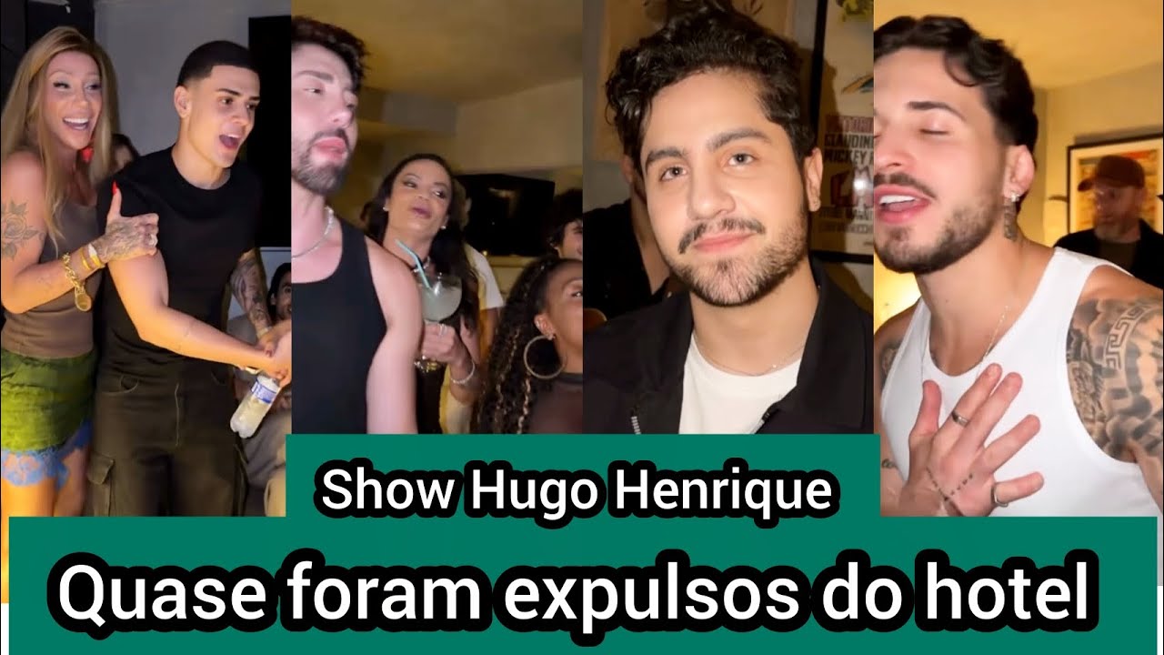 Carlinhos Maia conta as fofocas do elenco da série no hotel e começa show do Hugo Henrique 