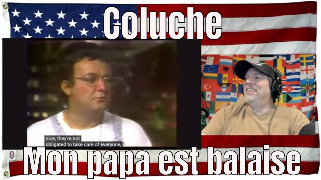 Coluche Mon papa est balaise - REACTION