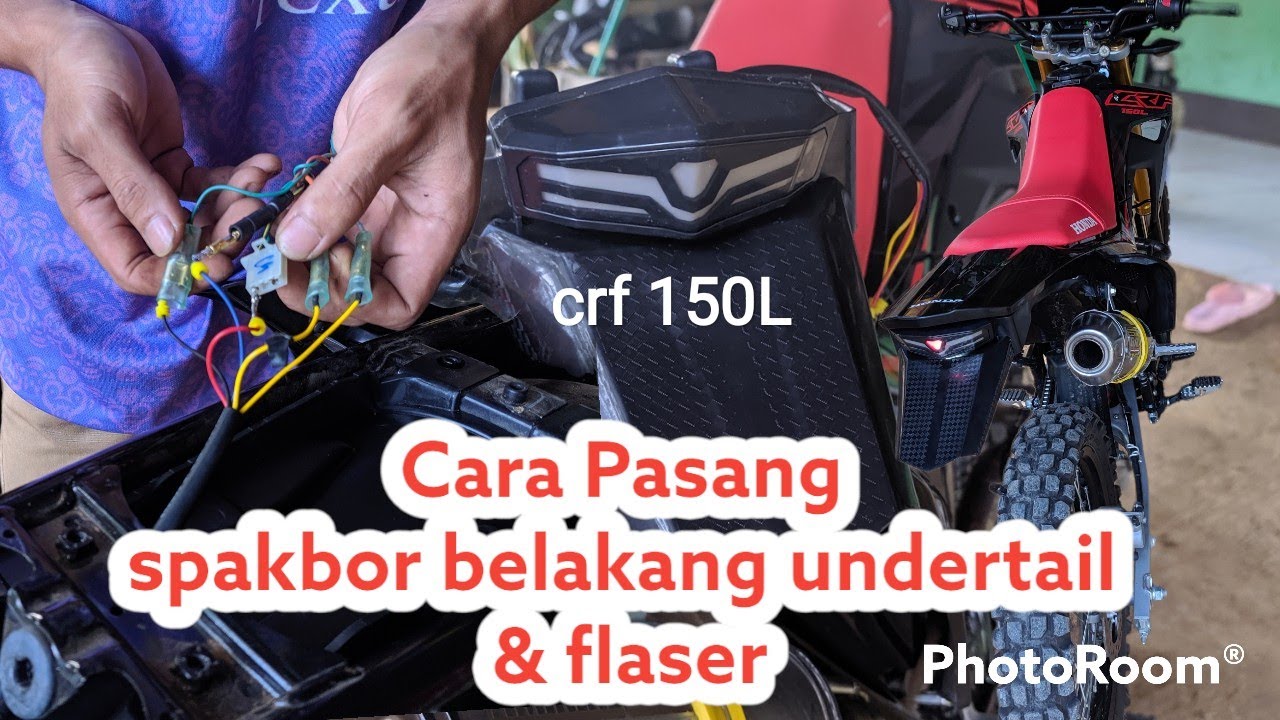 CRF 150L || cara pasang undertail crf 150 cara pasang flasher crf 150 #crf #crf150l