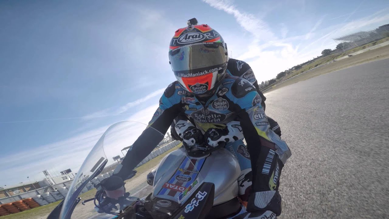With Tito Rabat and his CBR 1000 in Jarama circuit