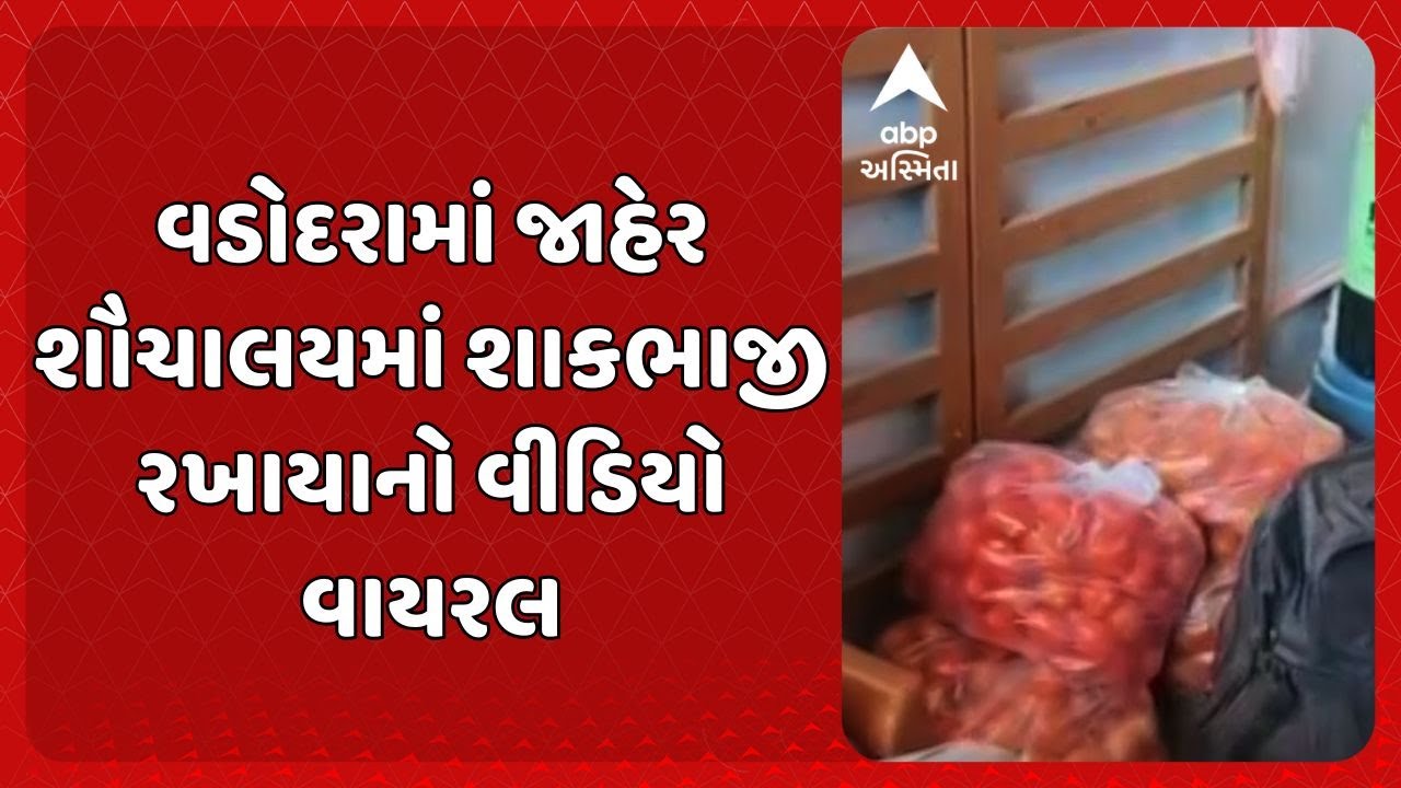 Vadodara News | વડોદરામાં જાહેર શૌચાલયમાં શાકભાજી રખાયાનો વીડિયો થયો વાયરલ
