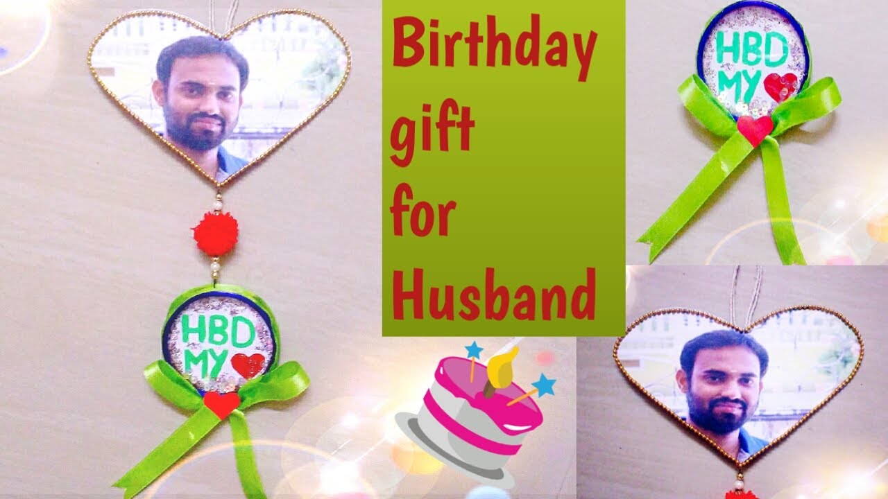 A Beautiful Birthday gift for Husband | Photo Frame | Wall hanging | Bangle Shaker card | DIY