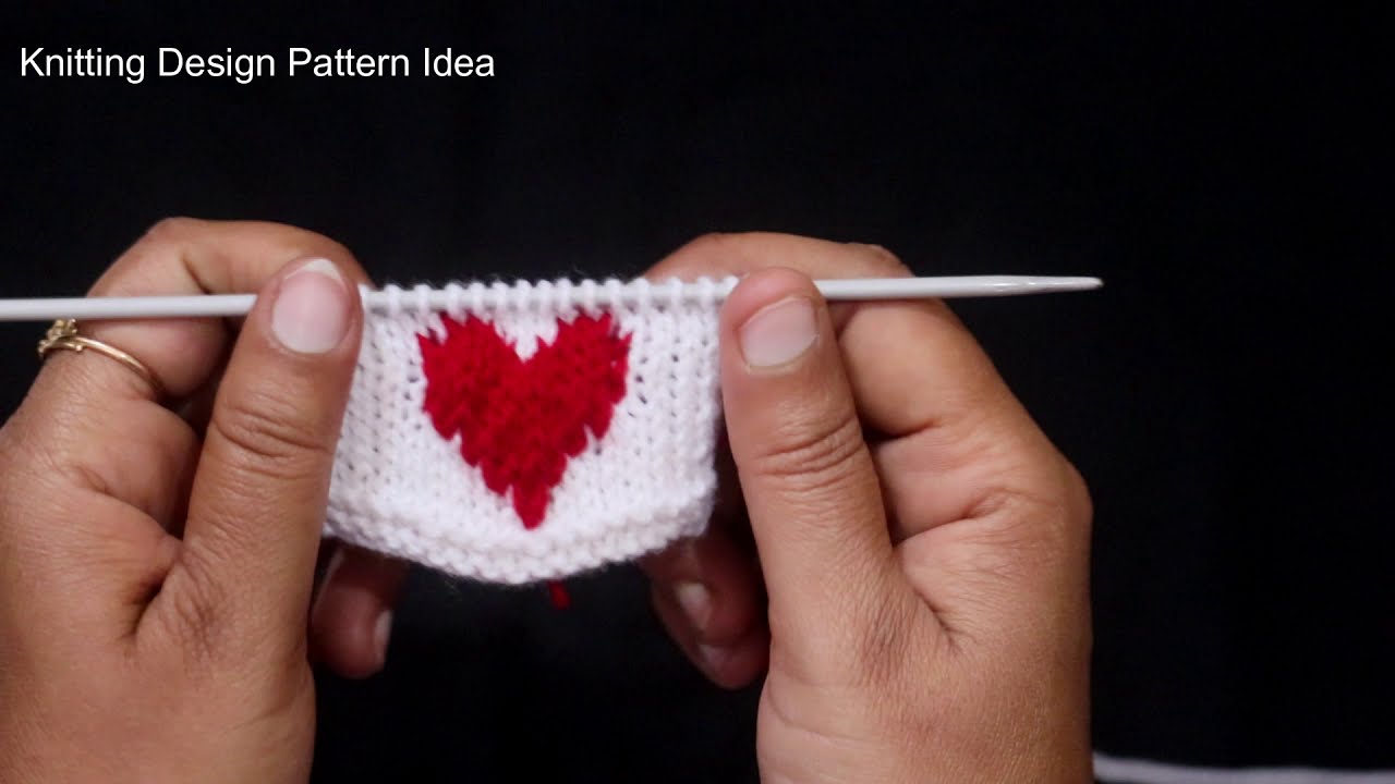 Easy Heart Knitting Pattern | free knitting pattern for heart shaped.