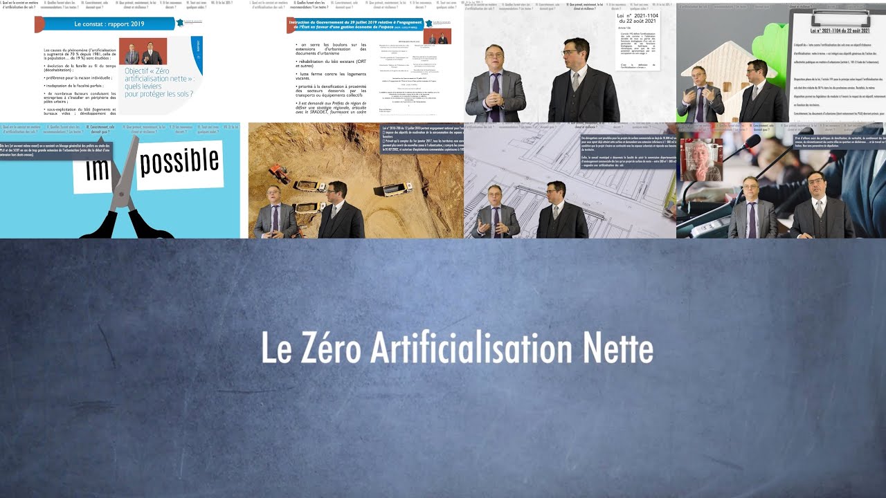 Le Zéro Artificialisation Nette : un point en 20 mn
